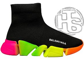 Жіночі кросівки Balenciaga Speed Trainer Black Multicolor ALL10898 розмір 38