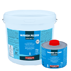 Варніш-ПУ 2КВВ / Varnish-PU 2KW - двокомпонентний прозорий поліуретановий лак на водній основі, сатин-мат (к-т 1 кг)
