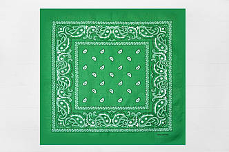 Бандана класика упаковка (12 шт) Зелений(10)