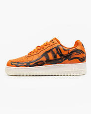 Чоловічі кросівки Nike Air Force 1 Low Orange Skeleton Halloween CU8067-800, фото 3