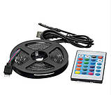 Світлодіодна стрічка RGB 5050 LED з контролером 2м, фото 3