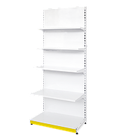 Стелаж прямий односторонній для магазину для викладки товару 1900*950 на 4 полиці та подіум