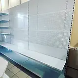 Стелаж для магазину прямий перфорований 1900*950*450 для навішування та гачків, фото 3