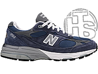 Мужские кроссовки New Balance 993 Kith Navy Blue White MR993NV