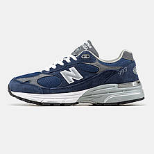 Чоловічі кросівки New Balance 993 Kith Navy Blue White MR993NV, фото 4
