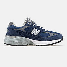 Чоловічі кросівки New Balance 993 Kith Navy Blue White MR993NV, фото 3