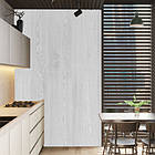 Самоклеюча вінілова плитка в рулоні на стіни та підлогу Молочна матова, фото 7