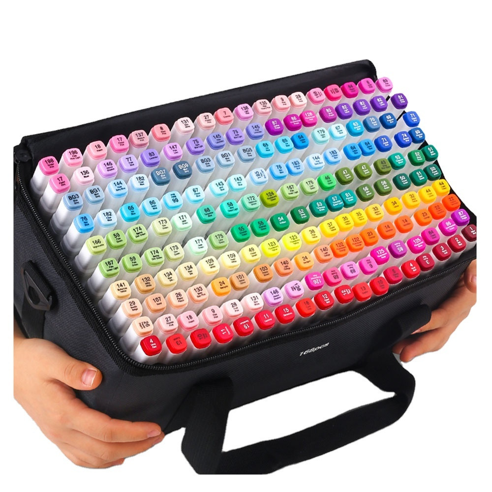 Профессиональные маркеры Touch Multicolor 168 цветов для художников, Фломастеры для рисования и скетчинга aiw - фото 4 - id-p1828737592