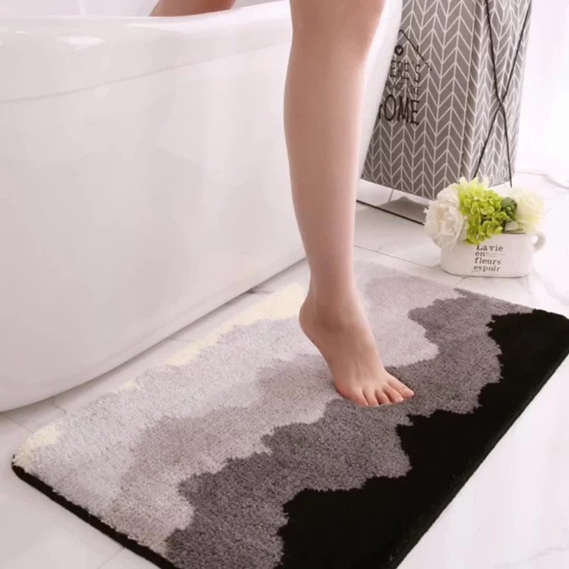 Килимок для ванни та душу на гумовій основі Bathlux 40x60 см, вологовбираючий, м'який щільний ворс 343 Люкс качество!+