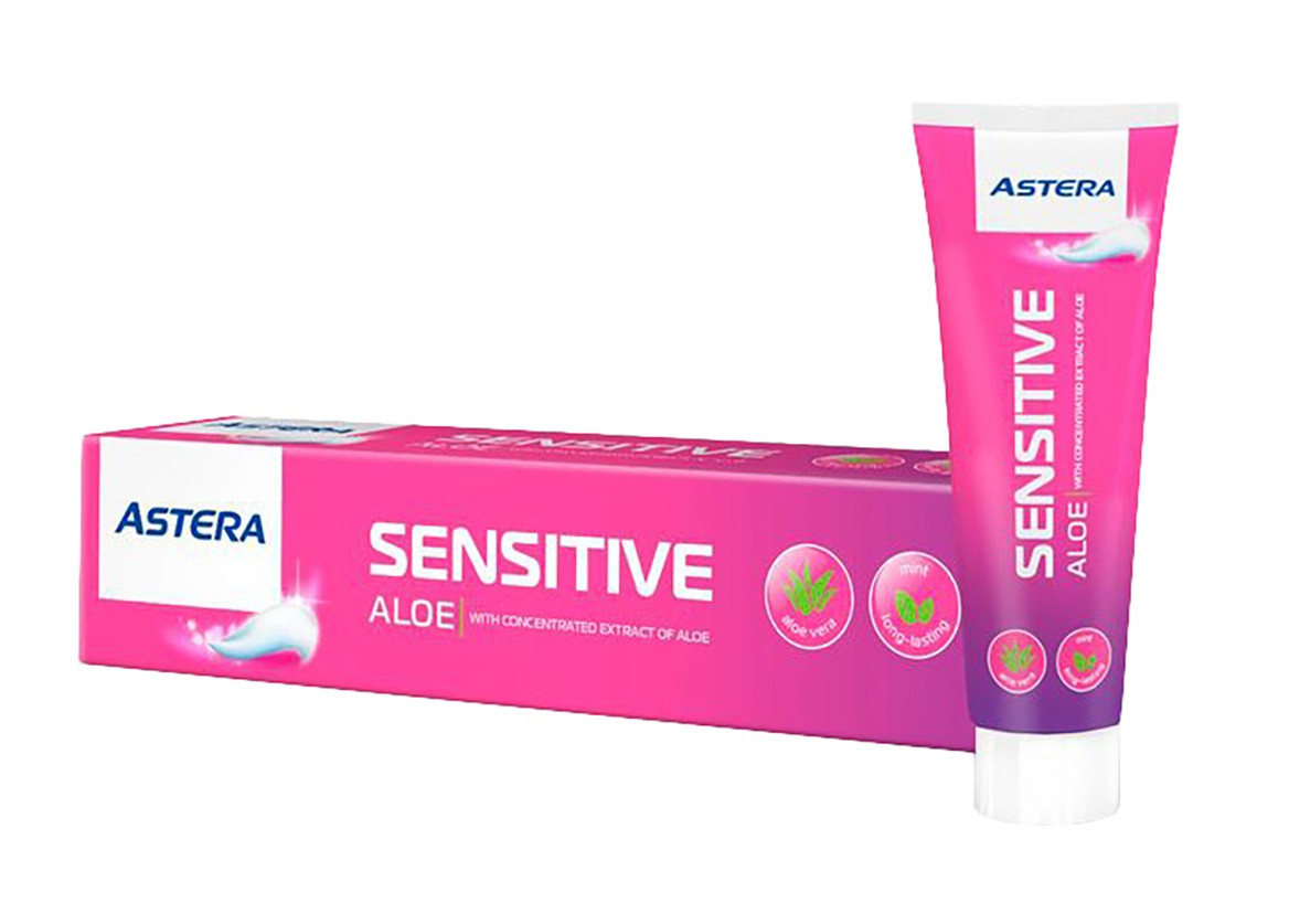 Зубна паста Astera Sensitive Aloe 110г (3800013515013)