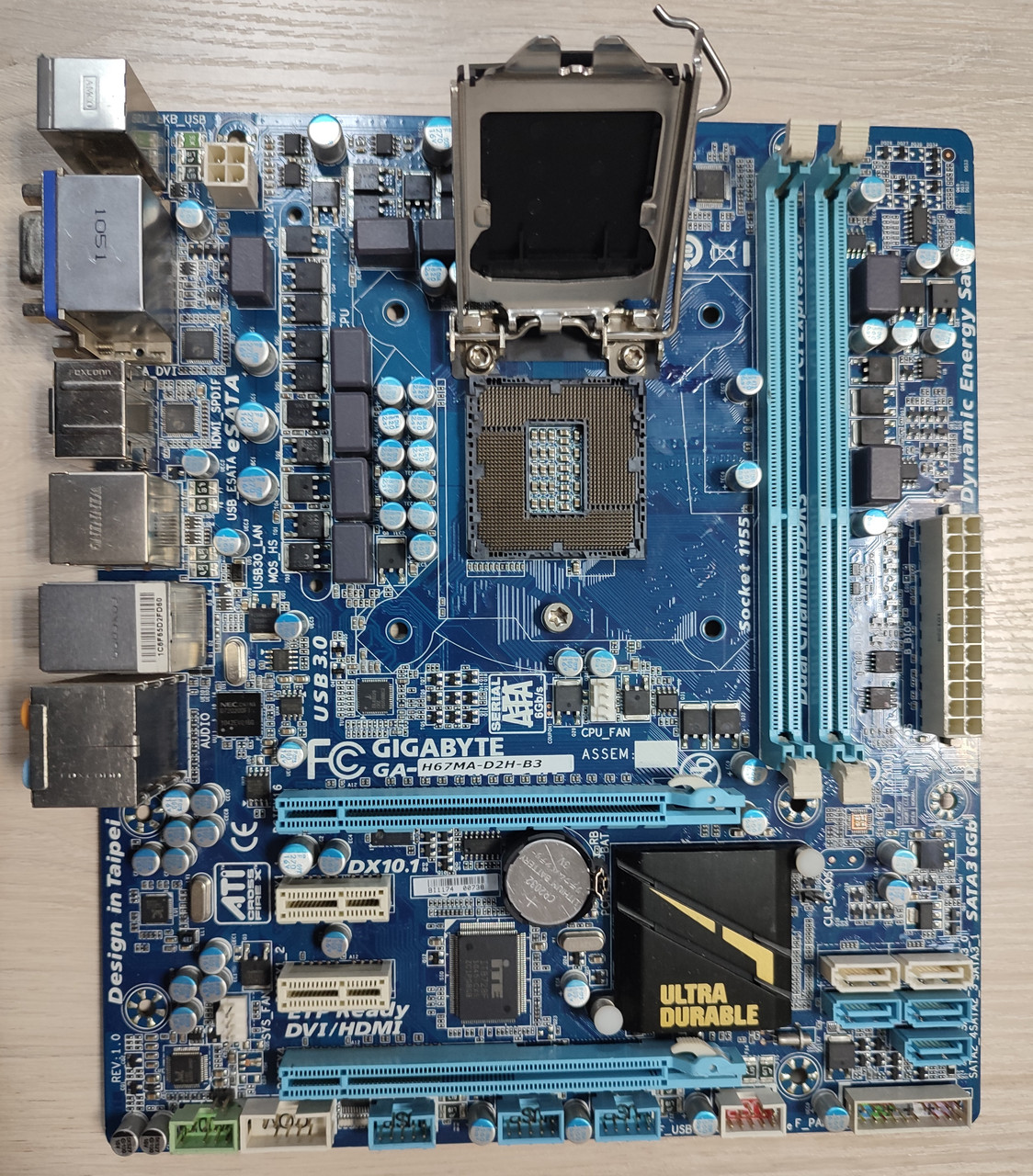 Купить Материнская плата S1155 Gigabyte GA-H67MA-D2H-B3 б/у, цена 1449 ...