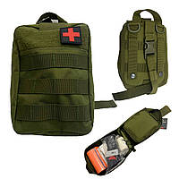 Аптечка медична первой допомоги укомплектована, сумка аптечка тактична рятувальна для ЗСУ aiw s