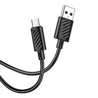 USB Кабель HOCO X88 USB - MicroUSB для телефона, ноутбука, пк 1М Черный aiw s