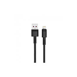 Кабель USB XO NB-Q166 5A USB - Lightning 1М, провід для заряджання телефону Чорний