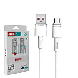 Кабель для заряджання та синхронізації USB XO NB-Q166 5A USB - Type-C 1М Білий