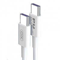 Кабель быстрой зарядки и синхронизации USB XO NB-Q190B Type-C - Type-C 2М Белый aiw s