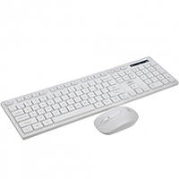 Бездротова клавіатура з мишкою XO KB-02 бездротовий комплект клавіатура та мишка, Білий