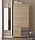 Розпашна шафа з 3 ящиками в спальню Бриз ШП-4 Дуб сонома + трюфель 100х52х210 см Еверест, фото 6