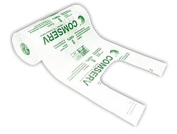 Майка в рулоні поліетиленова біорозкладна розмір 22х42 "Компост" 200шт/рул.