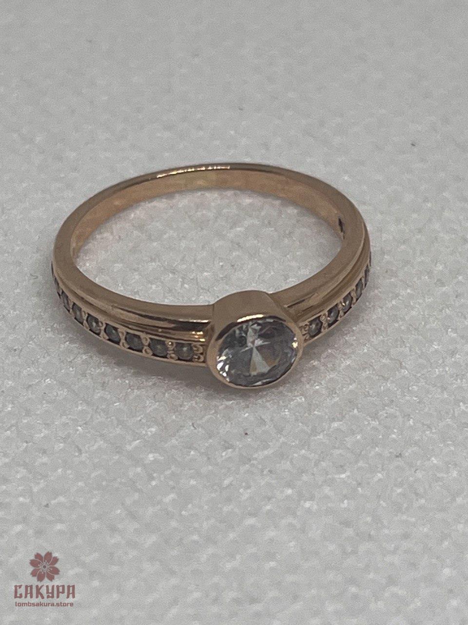 Золотое кольцо со вставкой - фото 3 - id-p1828775924