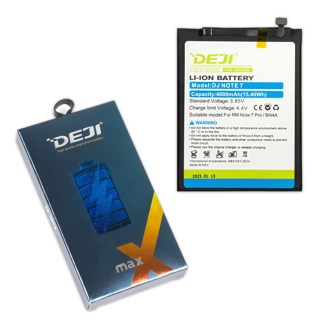 АКБ XIAOMI BN4A Redmi Note 7/Note 7 Pro DEJI (4000 mAh)