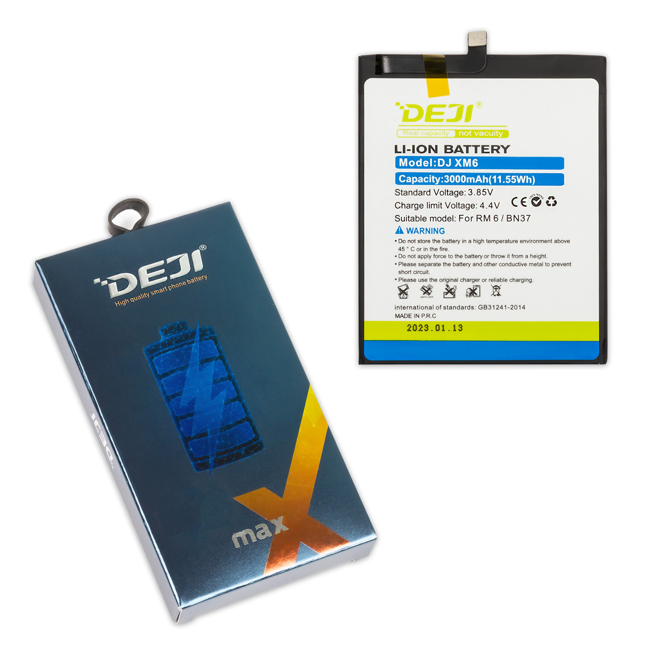 АКБ XIAOMI BN37 Redmi 6/6A/6 Pro DEJI (3000 mAh)