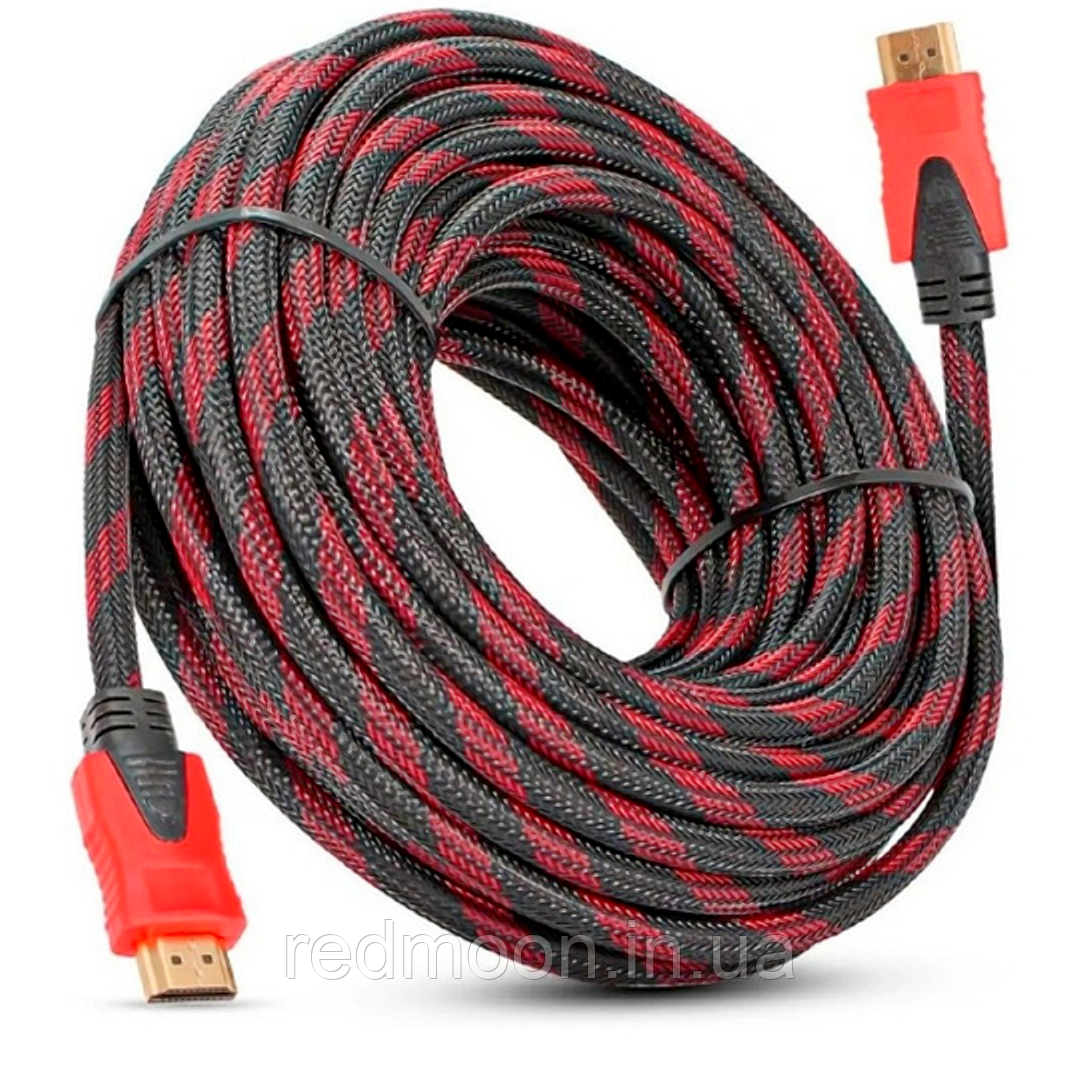 Кабель HDMI-HDMI з фільтрами, 10 м / HDMI шнур для телевізора / Провід ...