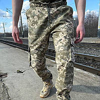 Брюки тактические рип-стоп джоггеры пиксель (46 - 52р) Штаны камуфляжные мужские ЗСУ боевые армейские