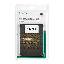 Жорсткий диск 2.5" SSD  480Gb Apacer AS340 Panther Series (AP480GAS340XC-1)