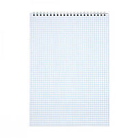 Блокнот А4 48 аркушів клітина Шотландка спіраль верх MIX 632518 G-Rich, фото 2