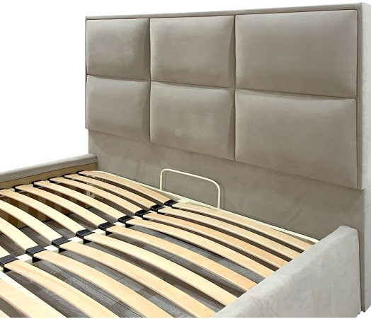 Стильная кровать подиум с мягким изголовьем без подьемного механизма Шеффилд 2 / Bed Sheffield 2 Richman - фото 4 - id-p1828820031
