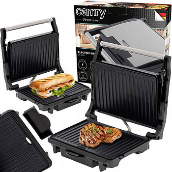 Контактний електрогриль Camry CR 3044 — 2100 Вт, Польща, антипригарне покриття