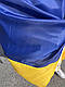 Прапор України великий з нейлону 140х90см, кишеня під древко - фото 5 - id-p1828826998