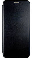 Кожаный чехол книжка Elegant book на Oppo A96 (на оппо а96) черный