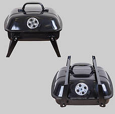 Складаний вугільний міні гриль-барбекю CAMP GRILL GRAY, фото 3