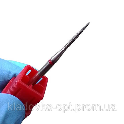 Фреза алмазна "Торнадо" 243014LXR червона, фото 2