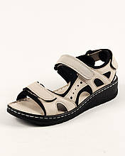 Босоніжки комфорт на липучці Altura 2051 40 Бежевий шкіра 36