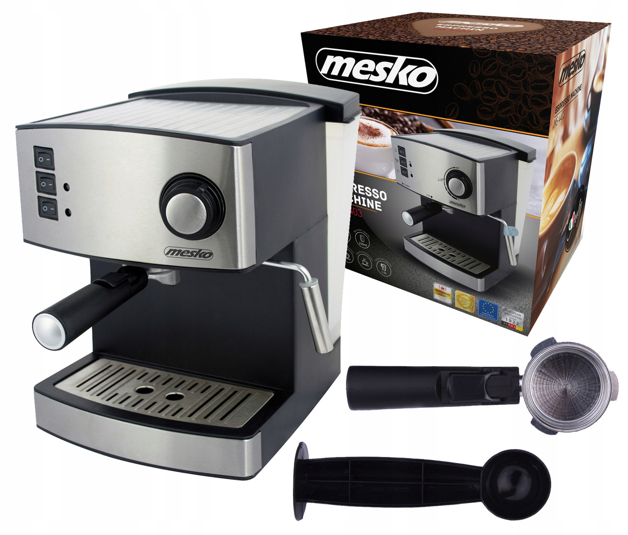 Ріжкова кавоварка еспресо Mesko MS 4403