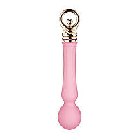 Вібромасажер із підігрівом Zalo Sweet Magic — Confidence Wand Fairy Pink