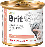 Влажный корм Brit Veterinary Diet Renal консерва 200г для кошек (8595602549870)