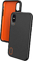 Чохол протиударний Gear4 Battersea D3O для iPhone X на айфон XS Black Orange (IC8BTSBLK)