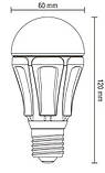 LED лампа E27 10W(810lm) 2700K CIVILIGHT (Сивилайт)   A60 DF60V10, фото 3