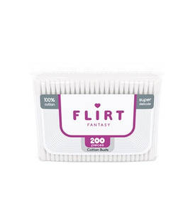 Ватні палички fantasy FLIRT 200 шт. в ZIP упаковці (3800213300839)