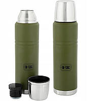 Армейский Термос для напитков 1 литра с крышкой M-Tac (UN-B04-1000A-OD) Нержавеющая сталь