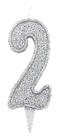 Свічка цифра 2