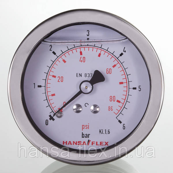 Манометр гідравлічний Ф63мм 250 барів осьовий G1/4" (EN 837-1) (ID ...