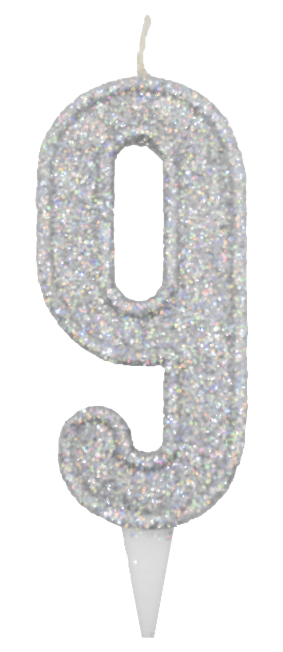 Свічка-цифра 9, фото 1