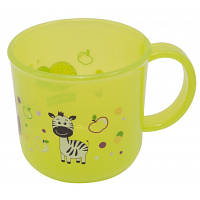 Набор детской посуды Baby Team чашка прозрачная 200 мл (6007_зеленая) - Топ Продаж!
