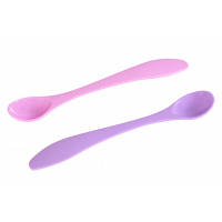 Набор детской посуды Baby Team ложечек 2 шт (6101_розовый_и_фиолетовый) - Топ Продаж!
