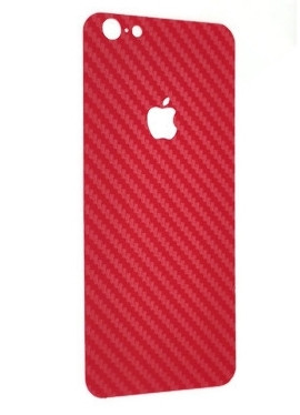 Захисна плівка-наклейка на кришку телефона для Apple iPhone 7, iPhone 8 (4.7") Carbon Red
